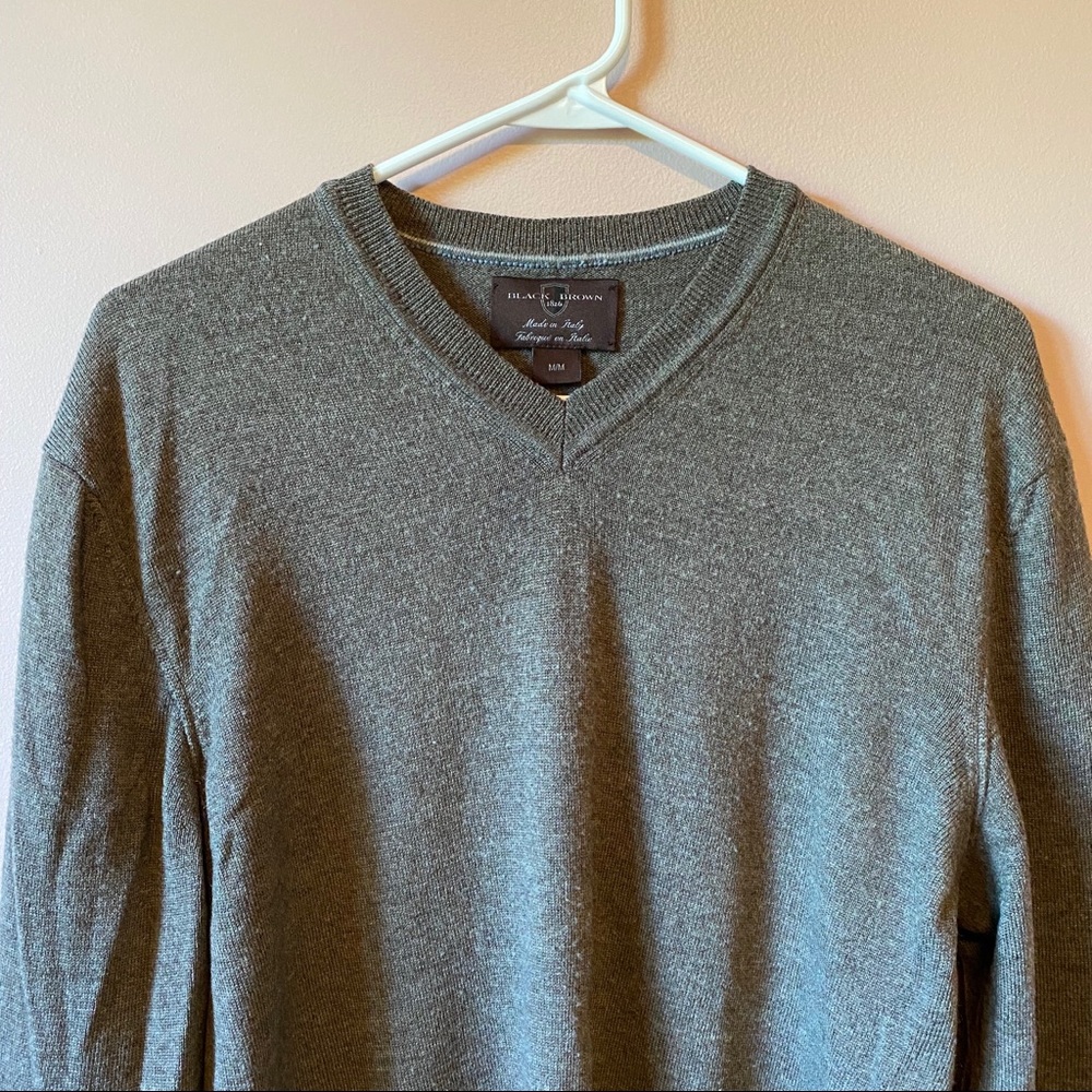 Grey V-Neck Sweater